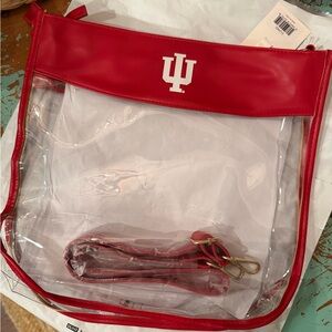 IU Red Clear Shoulder Bag
